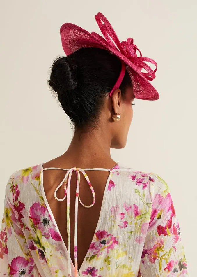 Pink Triple Twist Midi Disc Fascinator Pink Women Phase Eight Fascinators and Hats Pink Triple Twist Midi Disc Fascinator Pink Women Phase Eight Fascinators and Hats