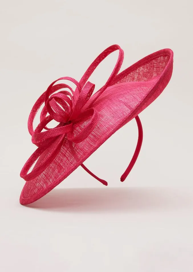 Pink Triple Twist Midi Disc Fascinator Pink Women Phase Eight Fascinators and Hats Pink Triple Twist Midi Disc Fascinator Pink Women Phase Eight Fascinators and Hats