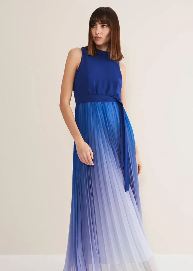 Piper Ombre Maxi Dress Blues Women Phase Eight Dresses