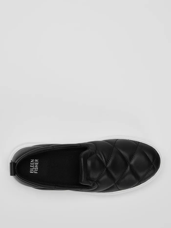 Poem Nappa Leather Platform Sneaker Black Women Eileen Fisher Shoes