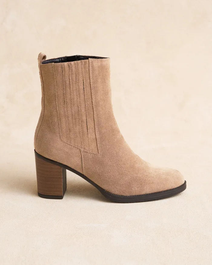 Polin Et Moi Ankle Boots Furmina Heel Taupe Women Ankle Boots Polin Et Moi Ankle Boots Furmina Heel Taupe Women Ankle Boots