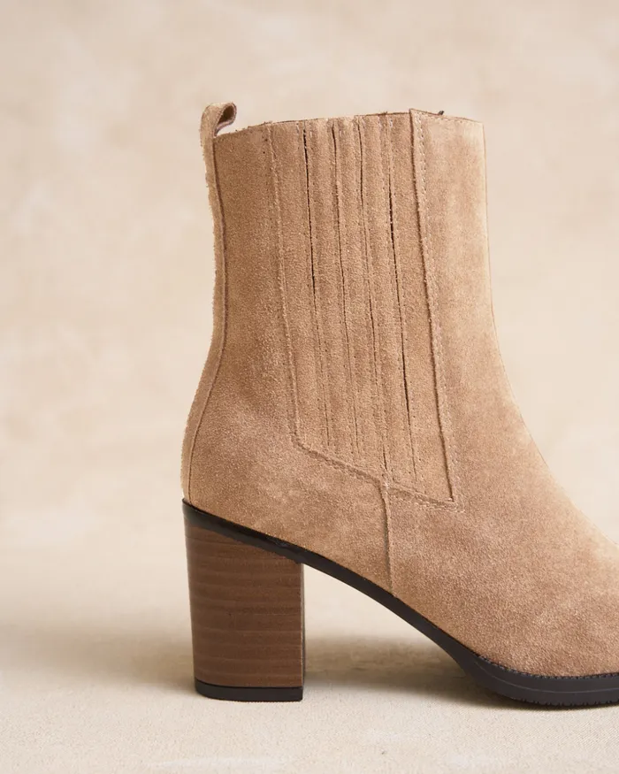 Polin Et Moi Ankle Boots Furmina Heel Taupe Women Ankle Boots Polin Et Moi Ankle Boots Furmina Heel Taupe Women Ankle Boots