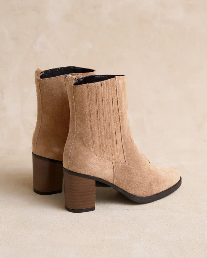Polin Et Moi Ankle Boots Furmina Heel Taupe Women Ankle Boots Polin Et Moi Ankle Boots Furmina Heel Taupe Women Ankle Boots