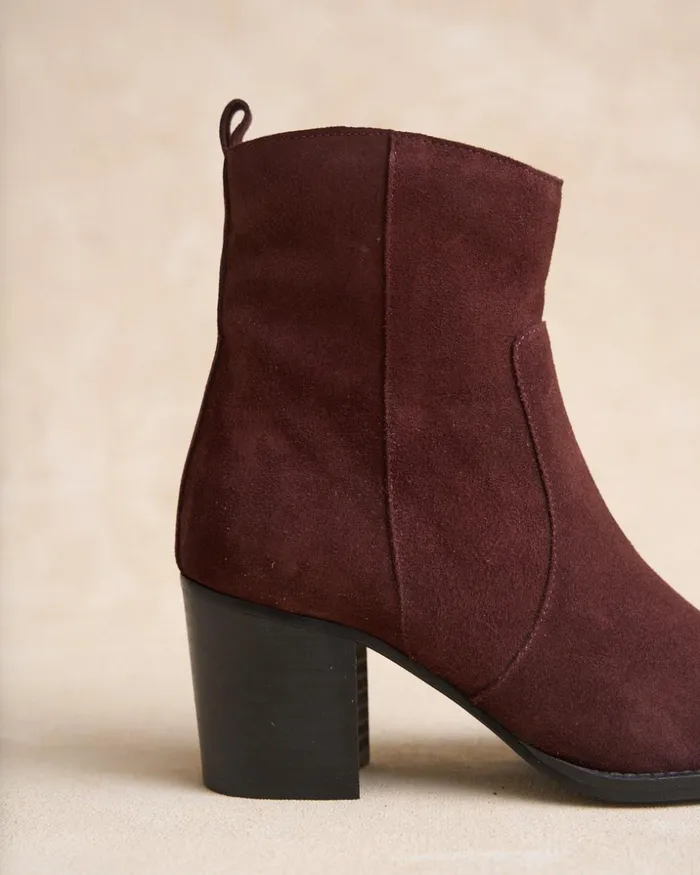 Polin Et Moi Ankle Boots Vinela Heel Wine Women Ankle Boots Polin Et Moi Ankle Boots Vinela Heel Wine Women Ankle Boots