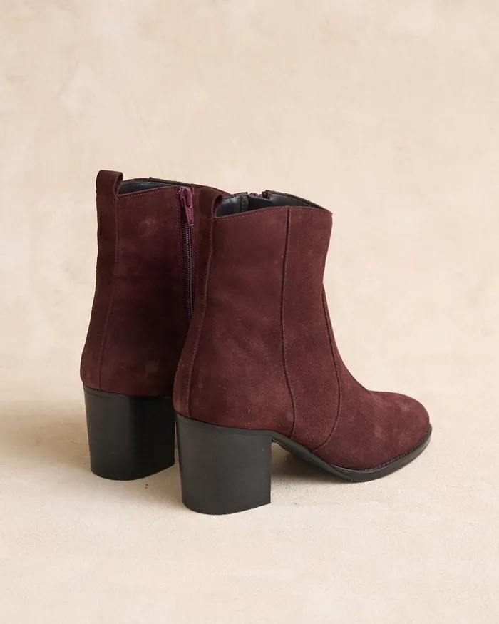 Polin Et Moi Ankle Boots Vinela Heel Wine Women Ankle Boots Polin Et Moi Ankle Boots Vinela Heel Wine Women Ankle Boots