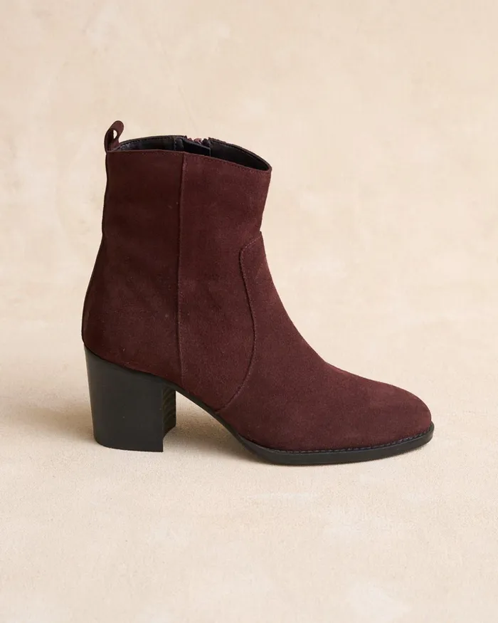 Polin Et Moi Ankle Boots Vinela Heel Wine Women Ankle Boots Polin Et Moi Ankle Boots Vinela Heel Wine Women Ankle Boots