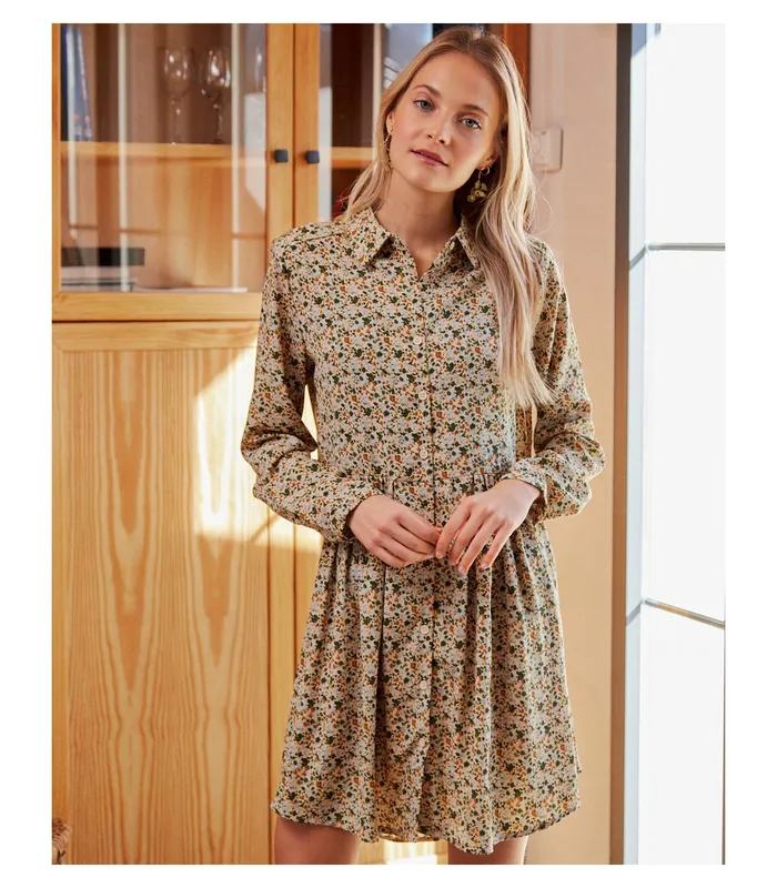 Polin Et Moi Ayman Floral Dress Olive Women Dresses And Jumpsuits Polin Et Moi Ayman Floral Dress Olive Women Dresses And Jumpsuits