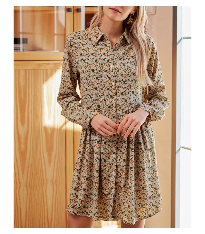 Polin Et Moi Ayman Floral Dress Olive Women Dresses And Jumpsuits Polin Et Moi Ayman Floral Dress Olive Women Dresses And Jumpsuits