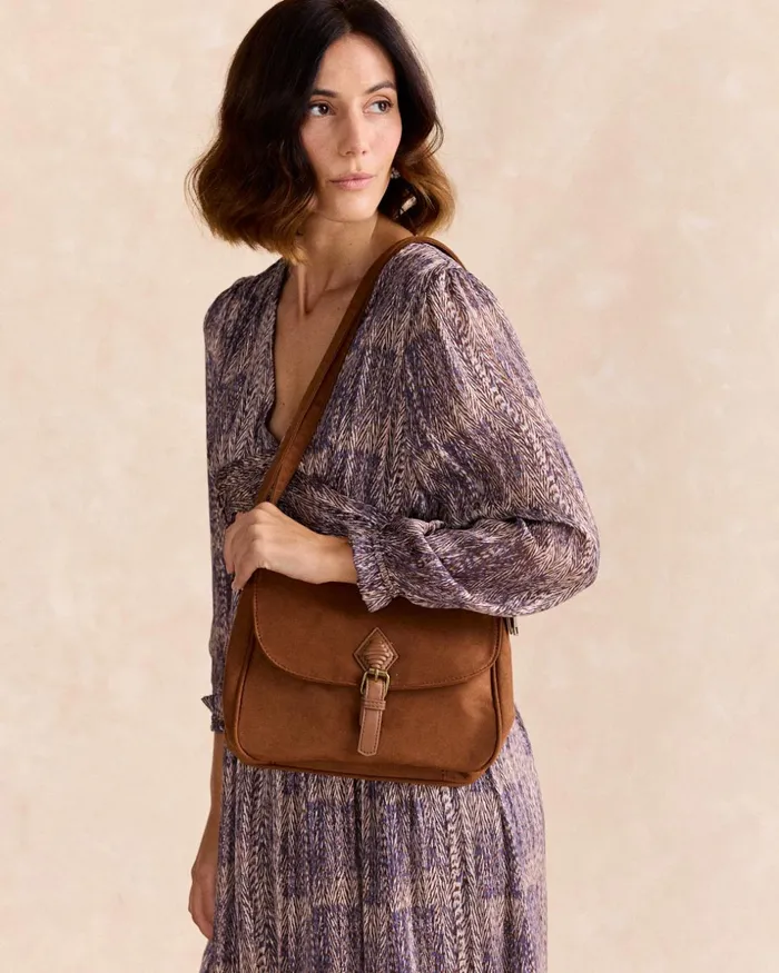 Polin Et Moi Buckle Bag Leather Porto Leather Women Bags