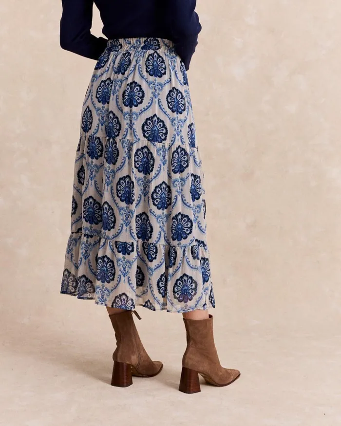 Polin Et Moi Damisa Flower Skirt Denim Women Skirts Polin Et Moi Damisa Flower Skirt Denim Women Skirts