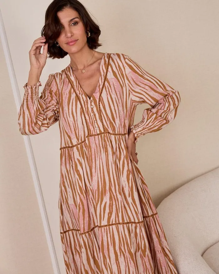 Polin Et Moi Dasha Shirt Dress Camel Women Dresses And Jumpsuits