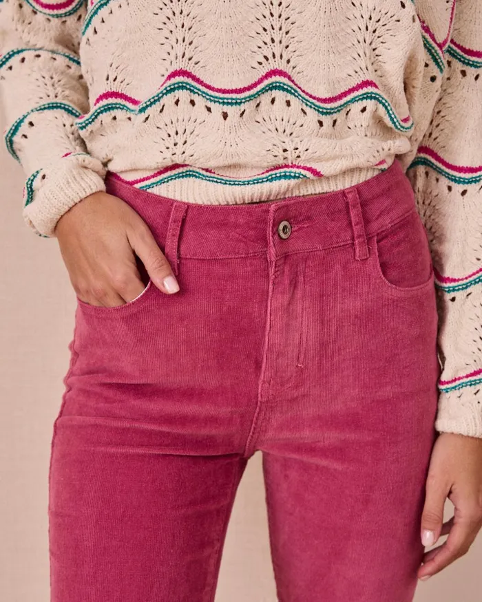 Polin Et Moi Estefi Corduroy Pants Makeup Women Trousers