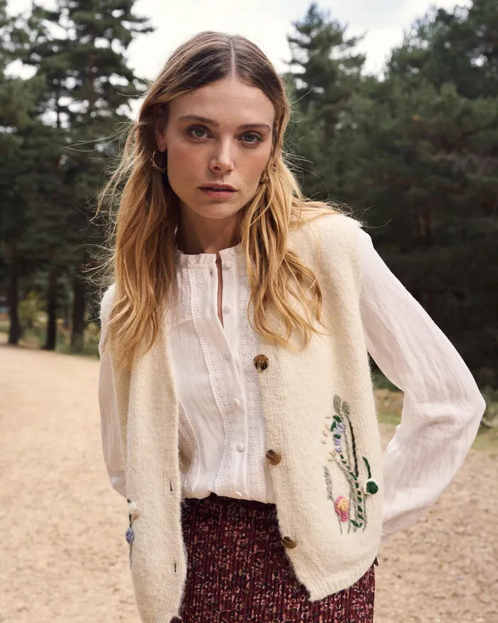 Polin Et Moi Flap White Shirt White Women Blouses And Shirts