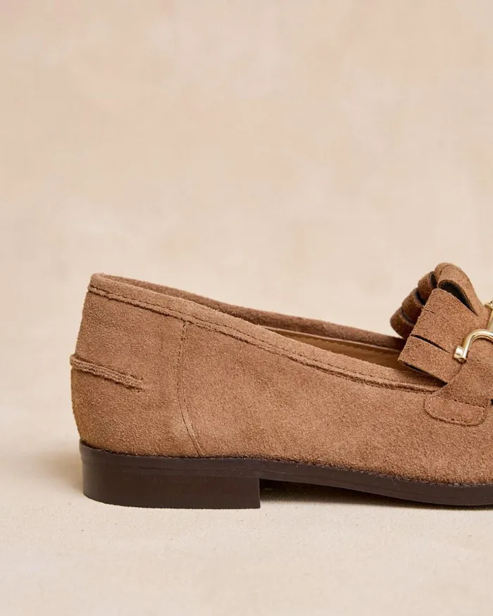 Polin Et Moi Flecana Buckle Moccasin Taupe Women Moccasins Polin Et Moi Flecana Buckle Moccasin Taupe Women Moccasins