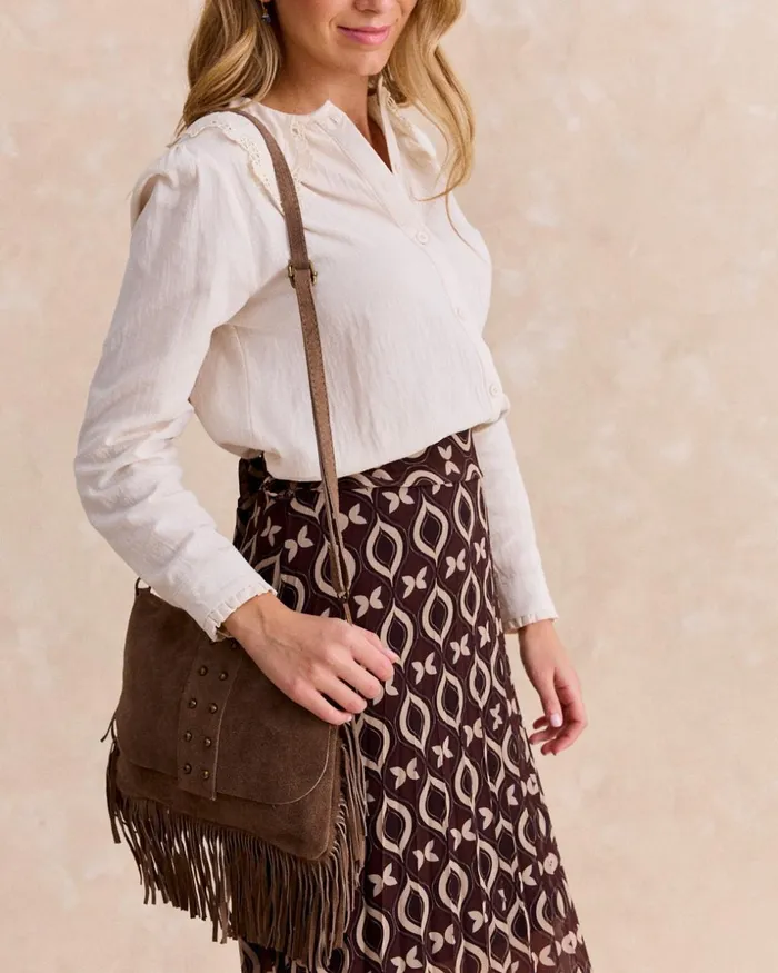 Polin Et Moi Khota Stud Bag Brown Women Bags Polin Et Moi Khota Stud Bag Brown Women Bags