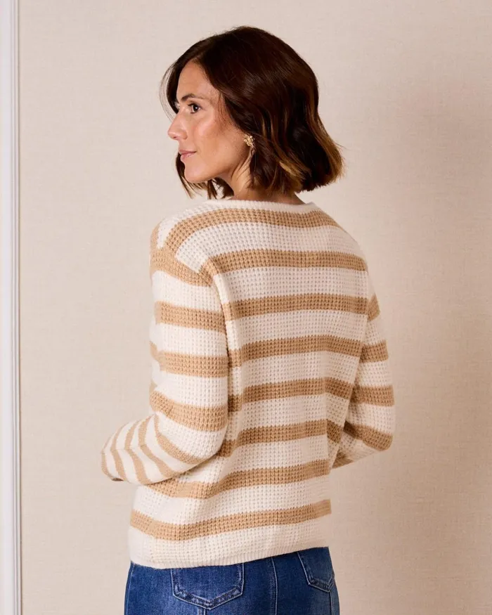 Polin Et Moi Knitted Pasionaria Cardigan Camel Women Knitted Polin Et Moi Knitted Pasionaria Cardigan Camel Women Knitted