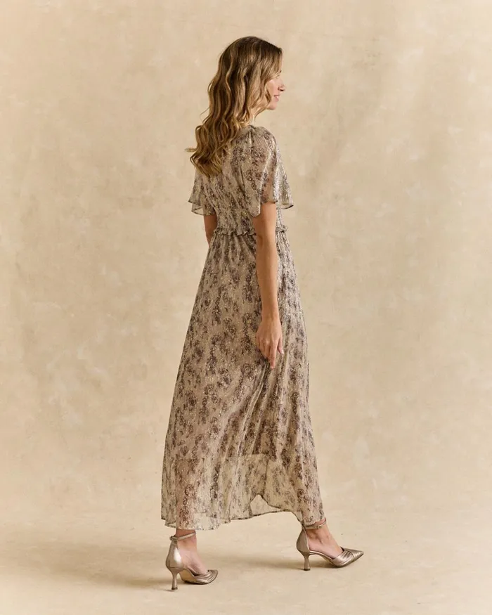 Polin Et Moi Lurex Fantasia Dress Stone Women Dresses And Jumpsuits Polin Et Moi Lurex Fantasia Dress Stone Women Dresses And Jumpsuits