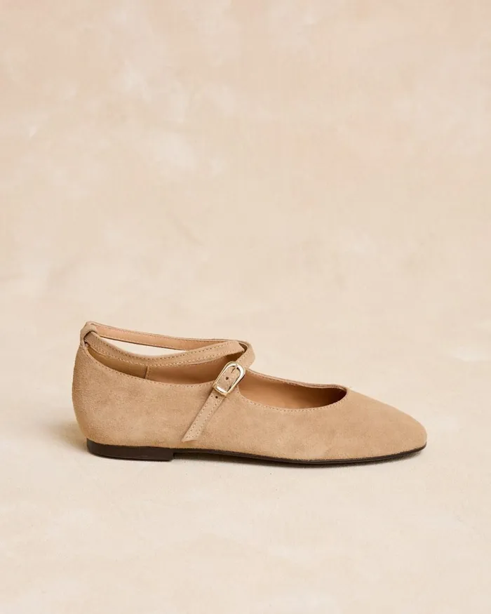 Polin Et Moi Mary Jane Buckle Novina Camel Women Flats Polin Et Moi Mary Jane Buckle Novina Camel Women Flats
