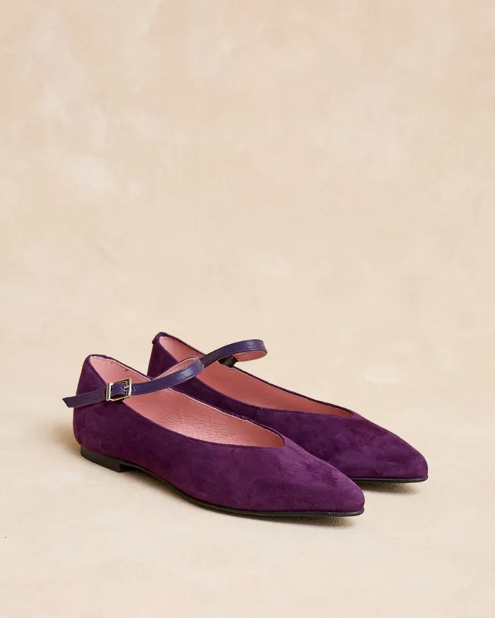 Polin Et Moi Mary Jane Lurea Bracelet Lilac Women Flats