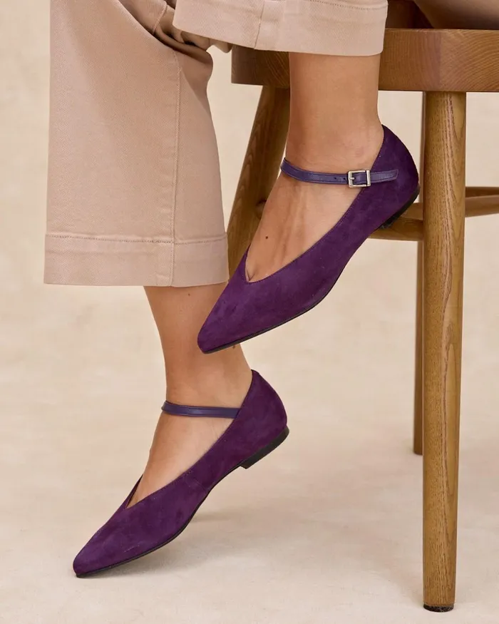 Polin Et Moi Mary Jane Lurea Bracelet Lilac Women Flats Polin Et Moi Mary Jane Lurea Bracelet Lilac Women Flats