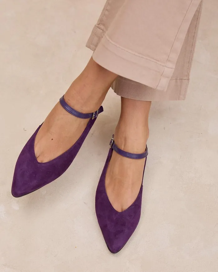 Polin Et Moi Mary Jane Lurea Bracelet Lilac Women Flats Polin Et Moi Mary Jane Lurea Bracelet Lilac Women Flats