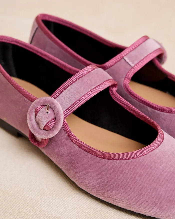 Polin Et Moi Merceditas Hebilla Grandea Lilac Women Flats