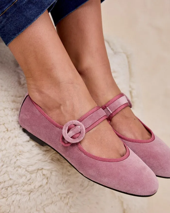 Polin Et Moi Merceditas Hebilla Grandea Lilac Women Flats Polin Et Moi Merceditas Hebilla Grandea Lilac Women Flats