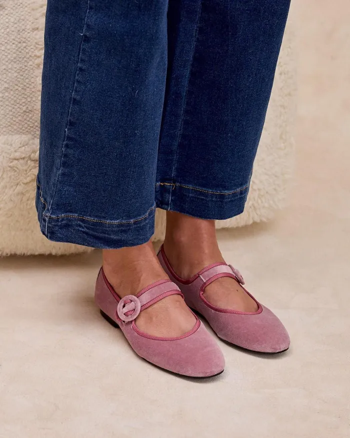 Polin Et Moi Merceditas Hebilla Grandea Lilac Women Flats Polin Et Moi Merceditas Hebilla Grandea Lilac Women Flats