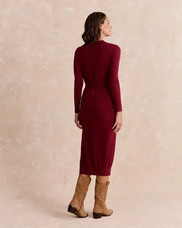 Polin Et Moi Oak Knitted Dress Bordeaux Women Dresses And Jumpsuits Polin Et Moi Oak Knitted Dress Bordeaux Women Dresses And Jumpsuits