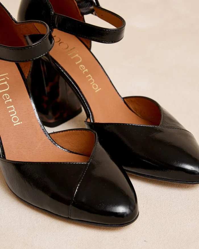 Polin Et Moi Parmina Heel Shoe Black Women Heels Polin Et Moi Parmina Heel Shoe Black Women Heels