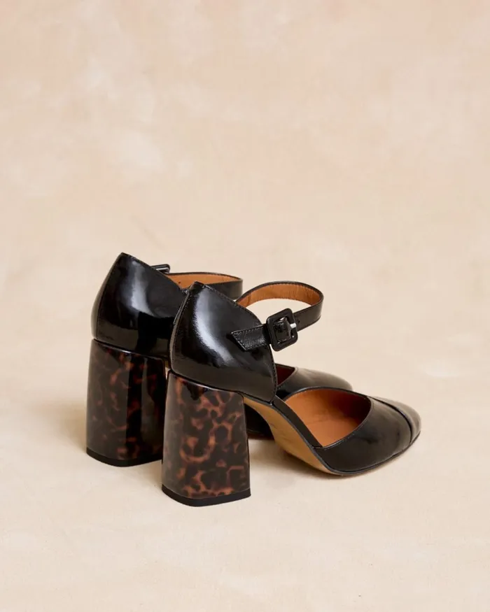 Polin Et Moi Parmina Heel Shoe Black Women Heels Polin Et Moi Parmina Heel Shoe Black Women Heels