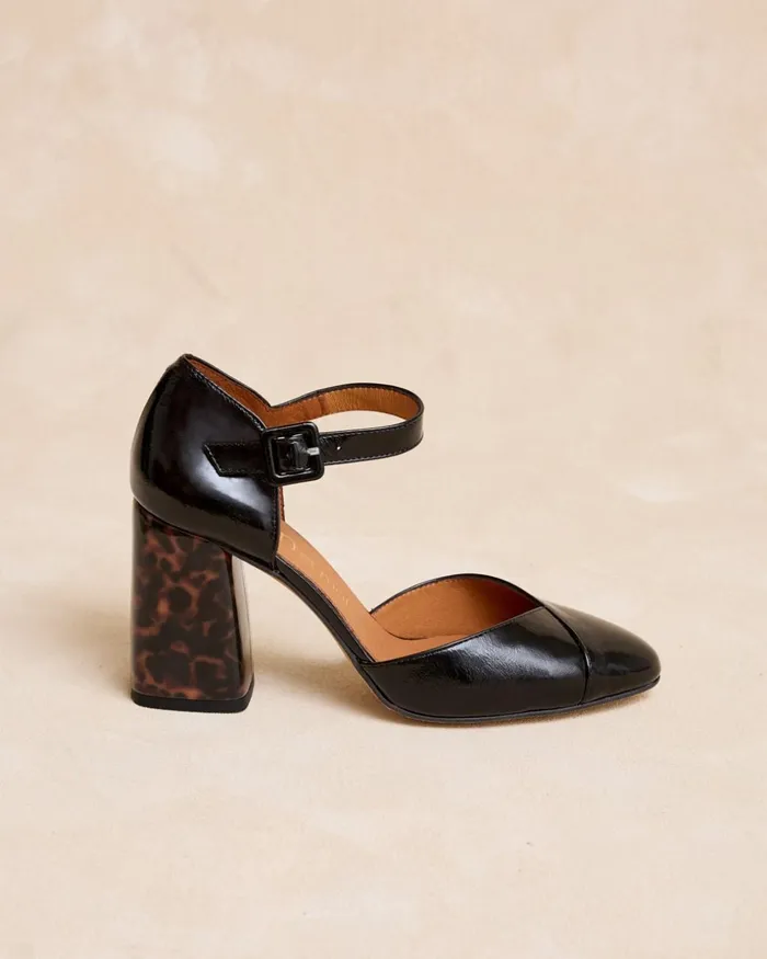 Polin Et Moi Parmina Heel Shoe Black Women Heels Polin Et Moi Parmina Heel Shoe Black Women Heels