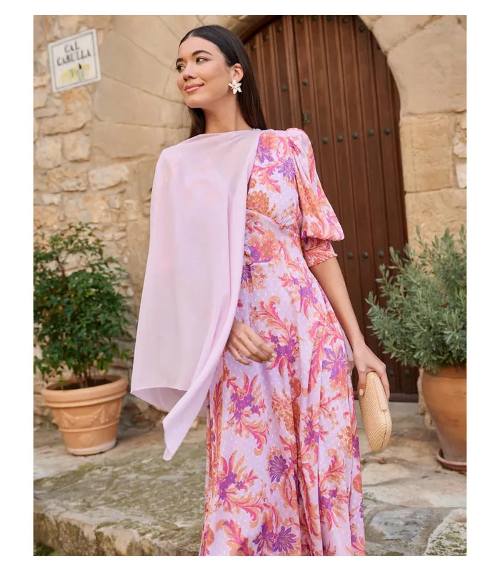 Polin Et Moi Savannah Guest Cape Lilac Women Capes And Wraps