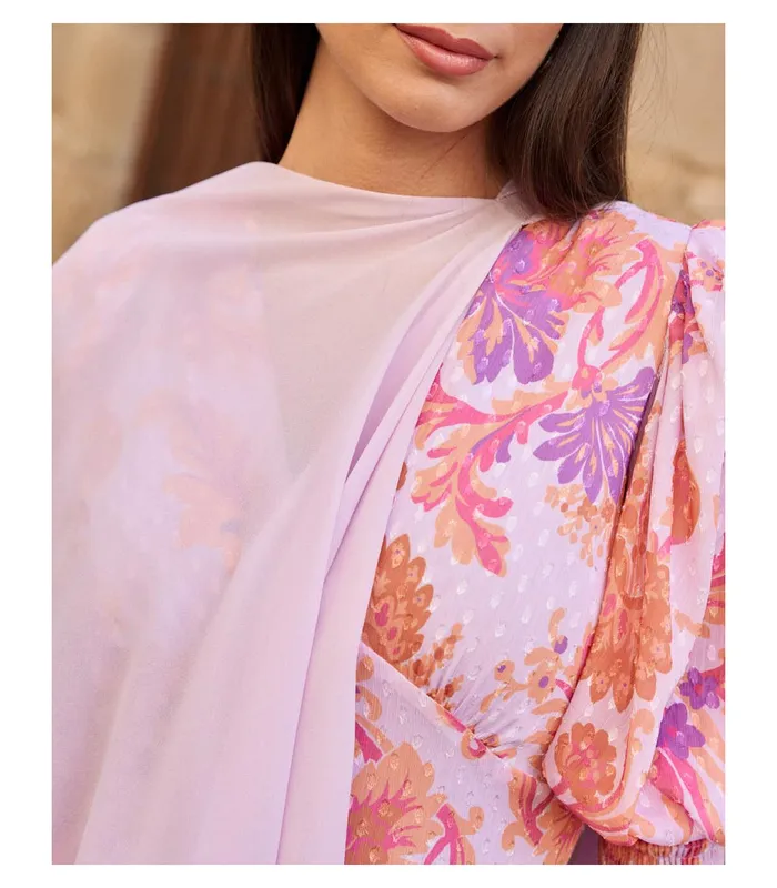 Polin Et Moi Savannah Guest Cape Lilac Women Capes And Wraps Polin Et Moi Savannah Guest Cape Lilac Women Capes And Wraps