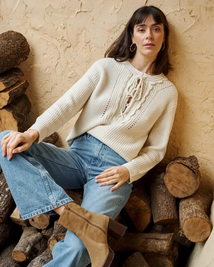 Polin Et Moi Sweater Bow Anelady Raw Women Cardigans And Sweaters Polin Et Moi Sweater Bow Anelady Raw Women Cardigans And Sweaters