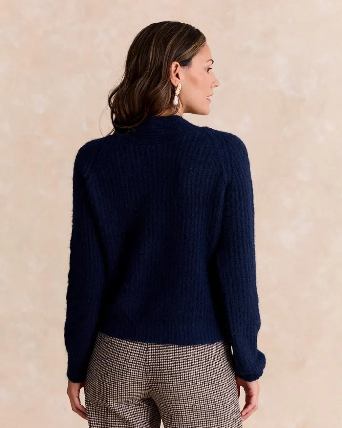 Polin Et Moi Sweater Bow Marinea Marine Women Cardigans And Sweaters Polin Et Moi Sweater Bow Marinea Marine Women Cardigans And Sweaters