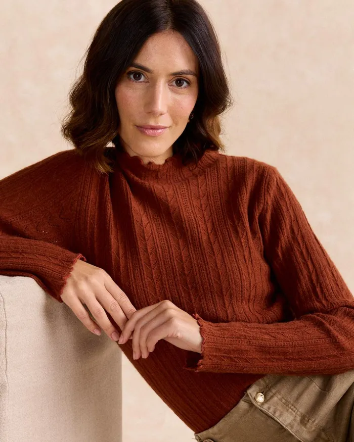 Polin Et Moi Sweater Fine Ingri Leather Women Cardigans And Sweaters