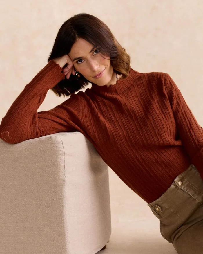 Polin Et Moi Sweater Fine Ingri Leather Women Cardigans And Sweaters Polin Et Moi Sweater Fine Ingri Leather Women Cardigans And Sweaters
