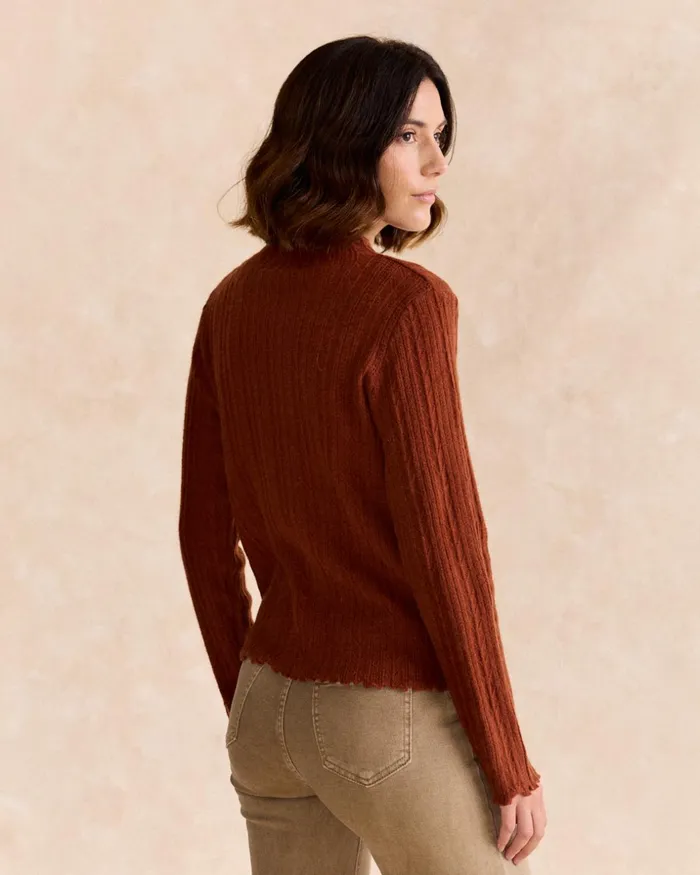 Polin Et Moi Sweater Fine Ingri Leather Women Cardigans And Sweaters Polin Et Moi Sweater Fine Ingri Leather Women Cardigans And Sweaters