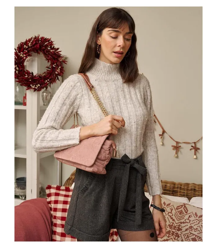 Polin Et Moi Sweater Perlas Ibaira Grey Women Cardigans And Sweaters Polin Et Moi Sweater Perlas Ibaira Grey Women Cardigans And Sweaters