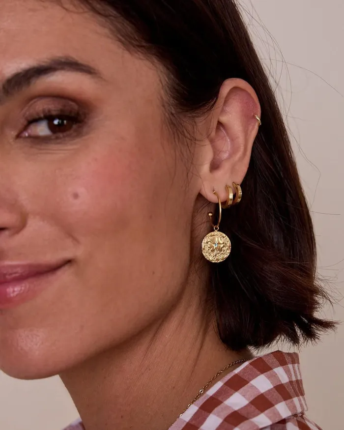 Polin Et Moi Tartine Coin Earrings Whitegold Women Jewelry Polin Et Moi Tartine Coin Earrings Whitegold Women Jewelry