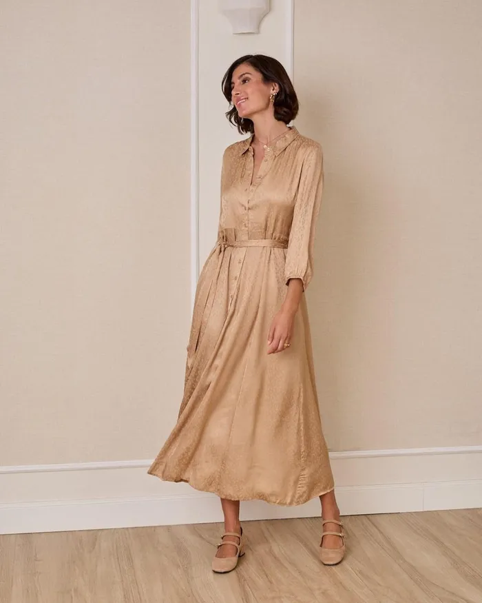 Polin Et Moi Tirsa Shirt Dress Camel Women Dresses And Jumpsuits Polin Et Moi Tirsa Shirt Dress Camel Women Dresses And Jumpsuits