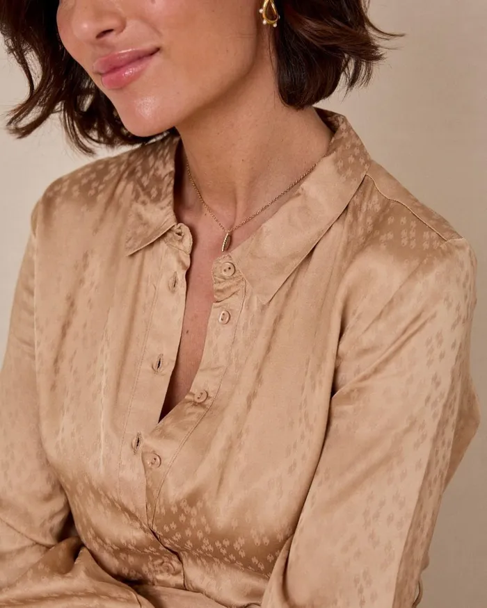 Polin Et Moi Tirsa Shirt Dress Camel Women Dresses And Jumpsuits Polin Et Moi Tirsa Shirt Dress Camel Women Dresses And Jumpsuits