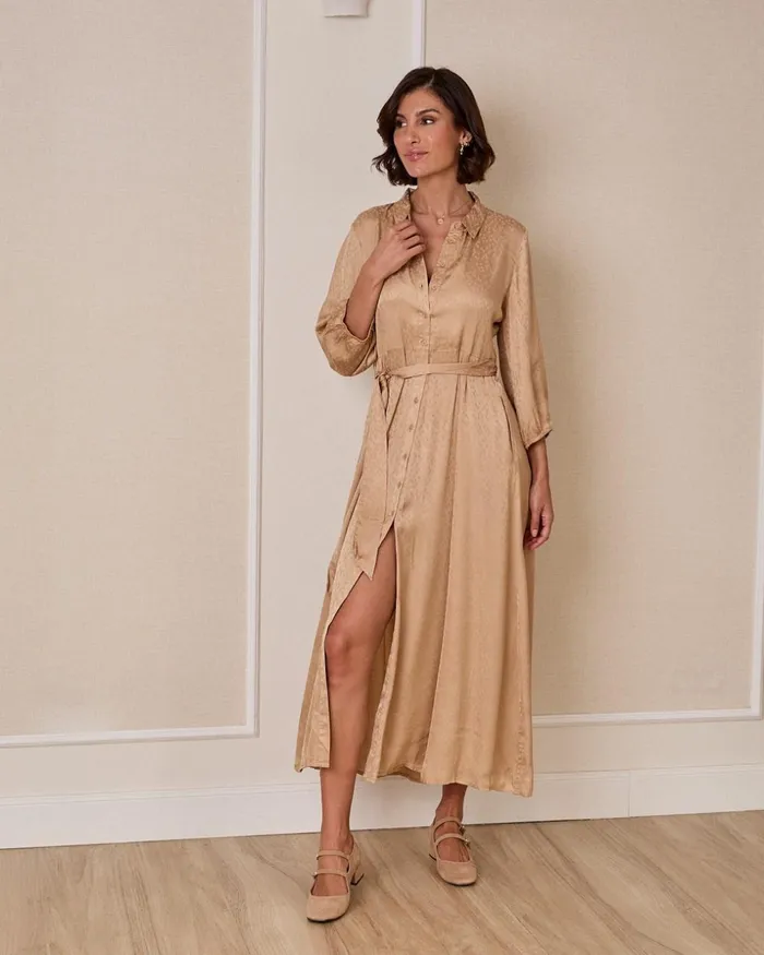 Polin Et Moi Tirsa Shirt Dress Camel Women Dresses And Jumpsuits Polin Et Moi Tirsa Shirt Dress Camel Women Dresses And Jumpsuits