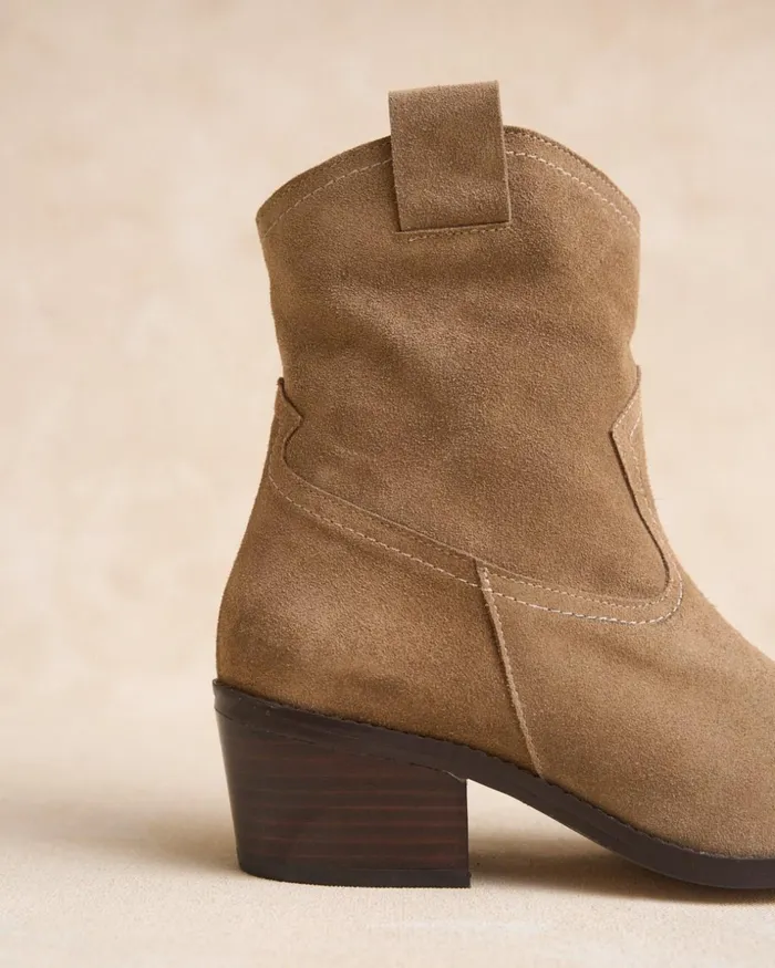 Polin Et Moi Torupa Heel Ankle Boots Beige Women Ankle Boots Polin Et Moi Torupa Heel Ankle Boots Beige Women Ankle Boots