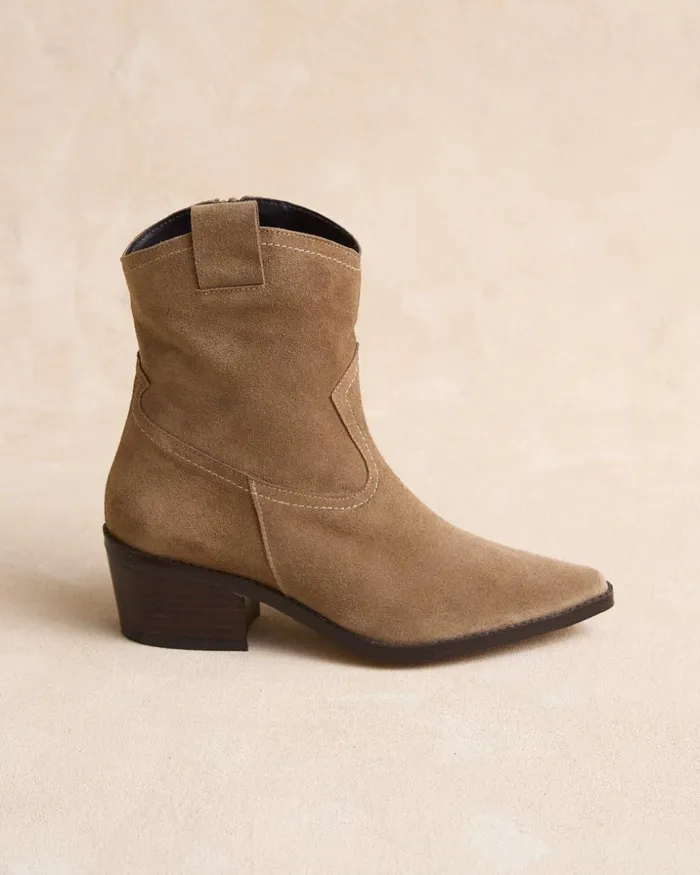 Polin Et Moi Torupa Heel Ankle Boots Beige Women Ankle Boots Polin Et Moi Torupa Heel Ankle Boots Beige Women Ankle Boots