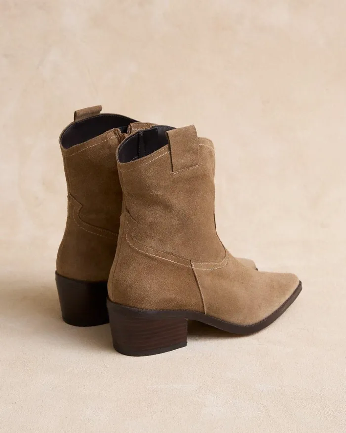 Polin Et Moi Torupa Heel Ankle Boots Beige Women Ankle Boots Polin Et Moi Torupa Heel Ankle Boots Beige Women Ankle Boots