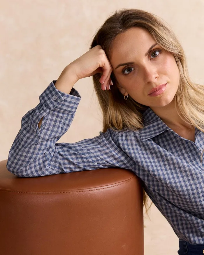 Polin Et Moi Vichy Eda Shirt Denim Women Blouses And Shirts Polin Et Moi Vichy Eda Shirt Denim Women Blouses And Shirts