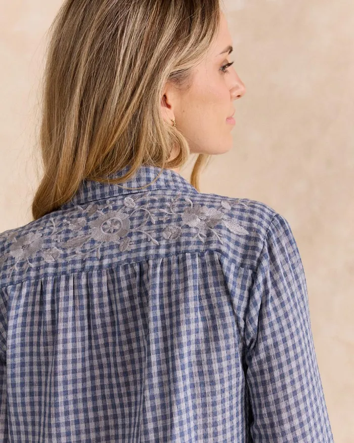 Polin Et Moi Vichy Eda Shirt Denim Women Blouses And Shirts Polin Et Moi Vichy Eda Shirt Denim Women Blouses And Shirts