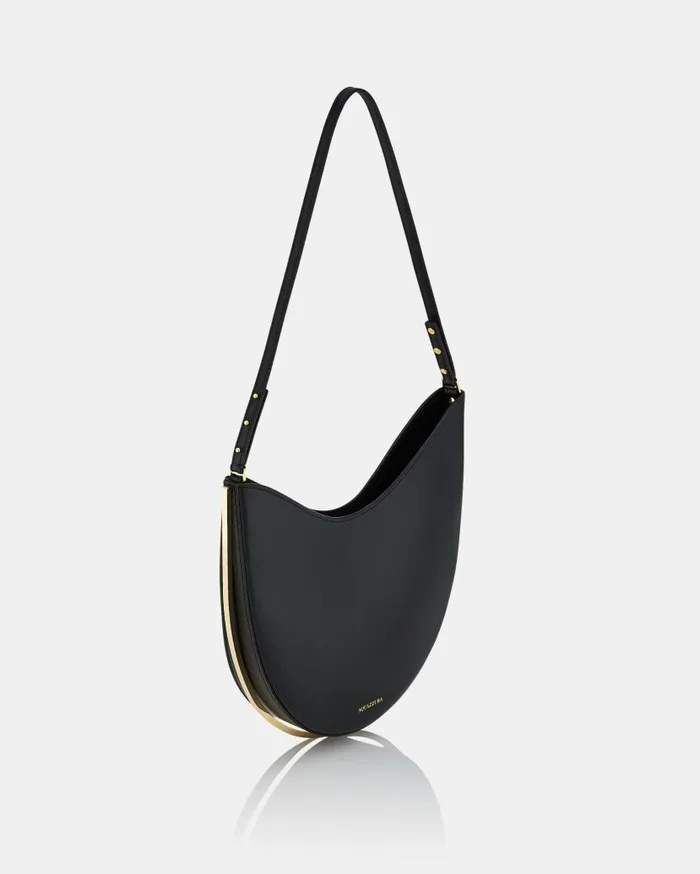 Purist Hobo Black Women Aquazzura Shoulder Bags
